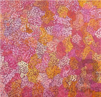 Esther Furber (Contemporary, Aboriginal), Bush Medicine, Acrylic on Canvas - Esther Naparjarri Furber