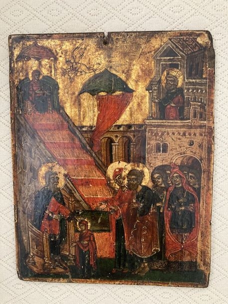 Double-sided icon by Russian School, 19th Century, 19th century