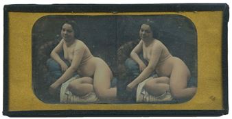 Study of a languid female nude, circa 1850-1855 - Alexis Gouin