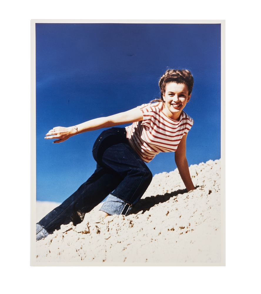 Andre de Dienes | MARILYN MONROE | RED AND WHITE STRIPED TOP ANDRE DE ...