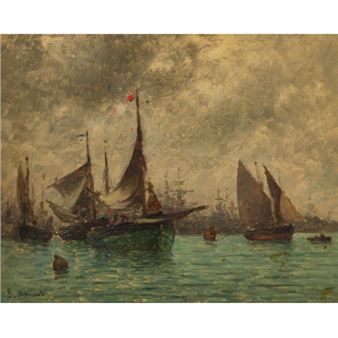 Le port - Louis Mennet