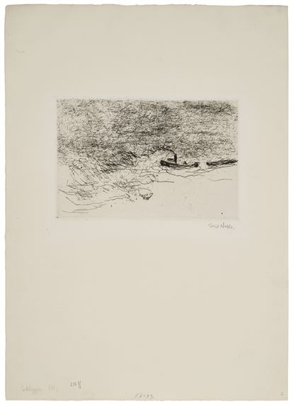 Schlepper (Tugboat) by Emil Nolde, 1910