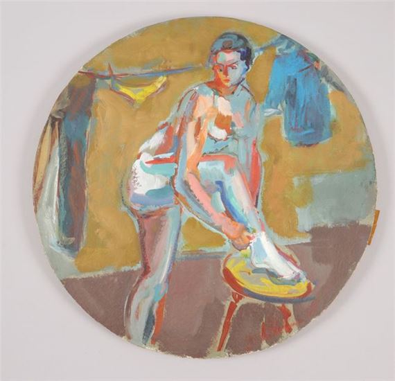 Woman dressing by Armand Guillaumin II