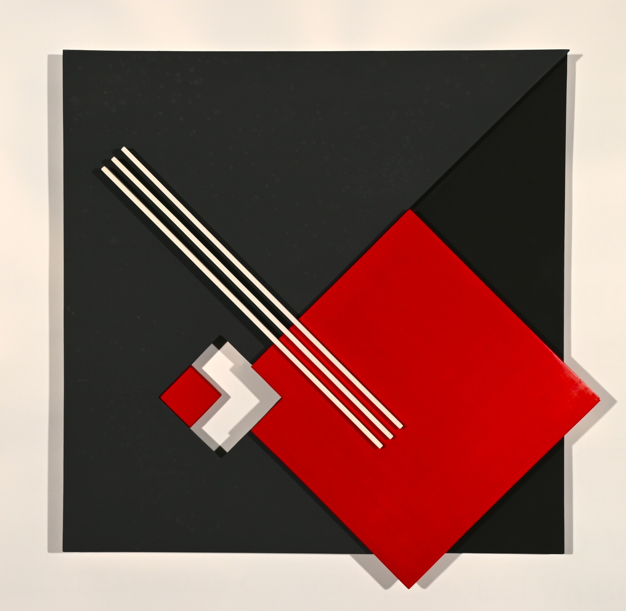 Artwork by Helga Spieker, Untitled, Made of Wood relief, painted