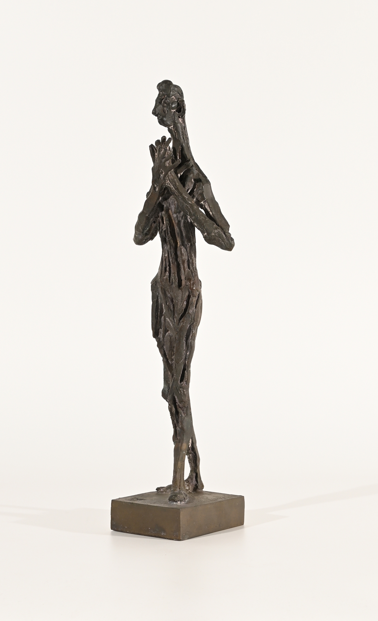 Artwork by Emilio Stanzani, Standing Figure, Made of Bronze