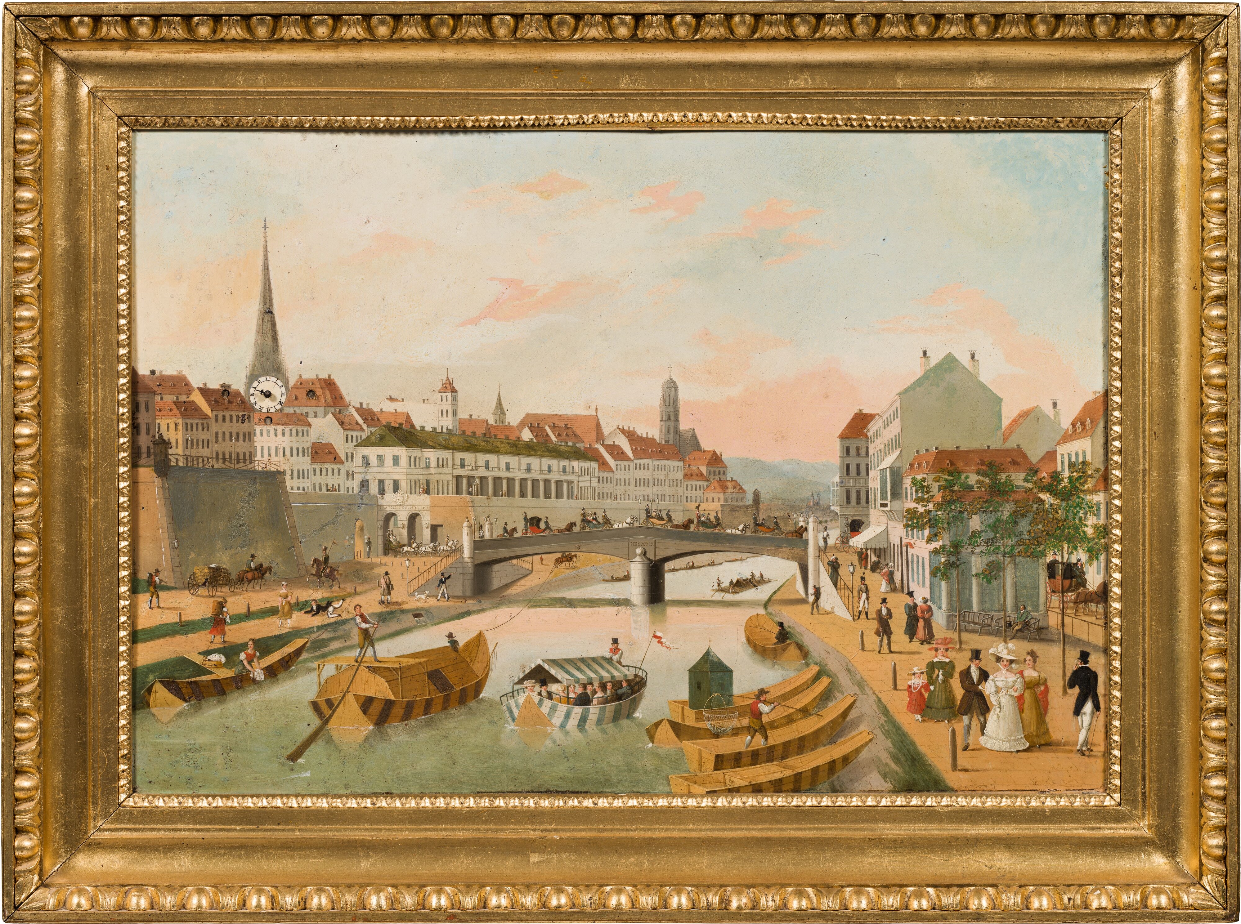 Carl Julius Emil Ludwig | Picture clock Ferdinandsbrücke in Vienna ...