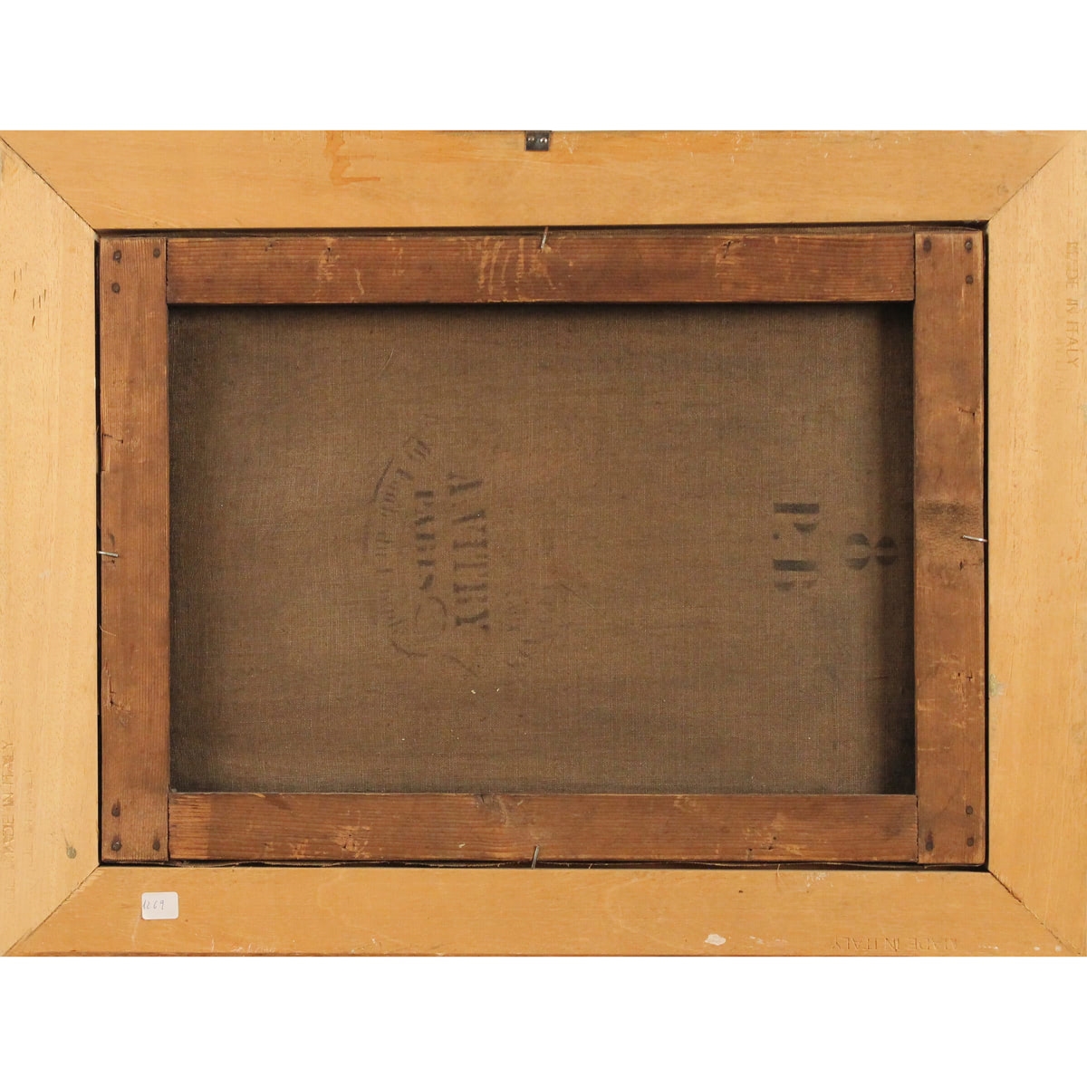 Artwork by Edouard Duparc, Vedute palermitane, Made of gilded and carved wooden frame