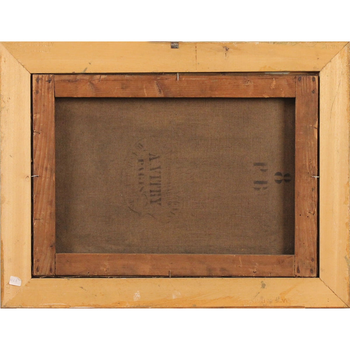 Artwork by Edouard Duparc, Vedute palermitane, Made of gilded and carved wooden frame