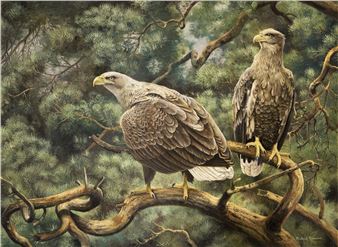 Eagle in the branches - Friedrich Reimann