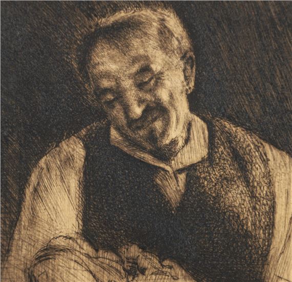 Samuel Rosenberg | Sam Rosenberg 1926 etching Gramps and Grandson (1926 ...