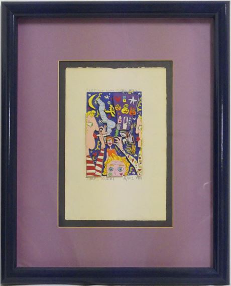 LET THE GOOD TIMES ROLL by James Rizzi, dated 1981