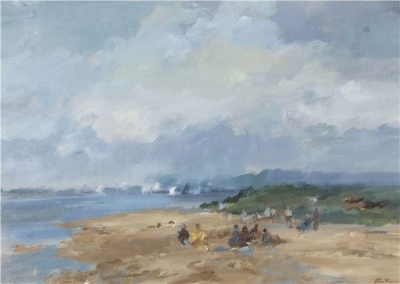 coastal view at Brancaster by John Burman