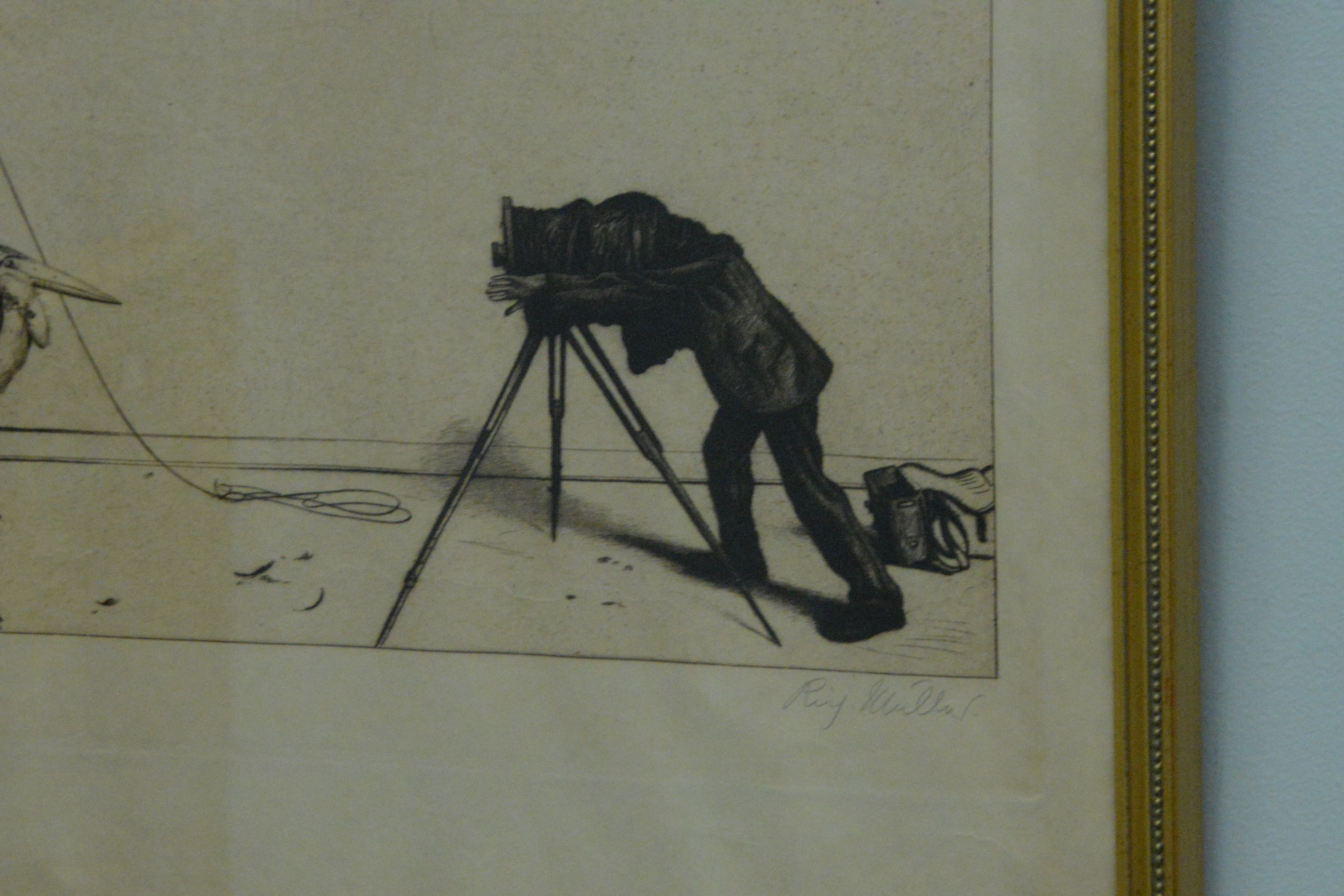 Artwork by Jim Forsberg, Portrait of a boy, Made of Drawings and Etching