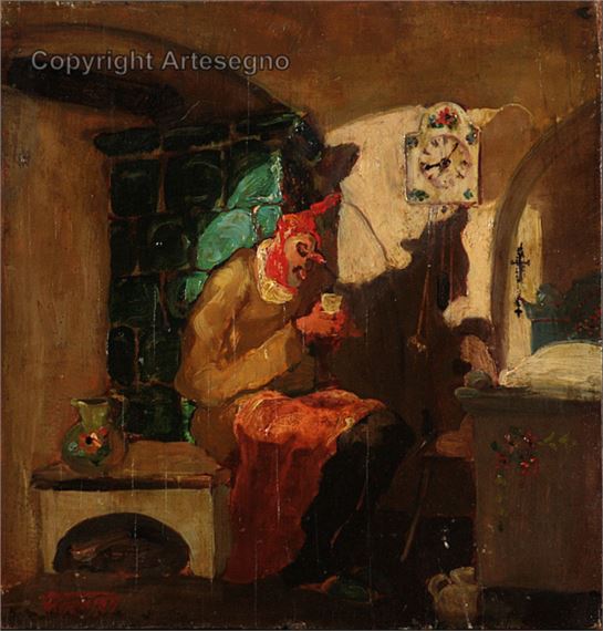 Figura seduta by Kleofas Bogailei