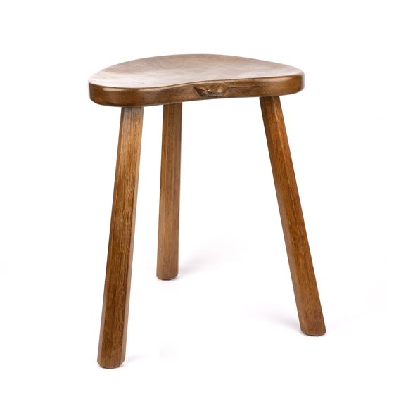 Robert Thompson | Mouseman cow stool (Circa 1970) | MutualArt