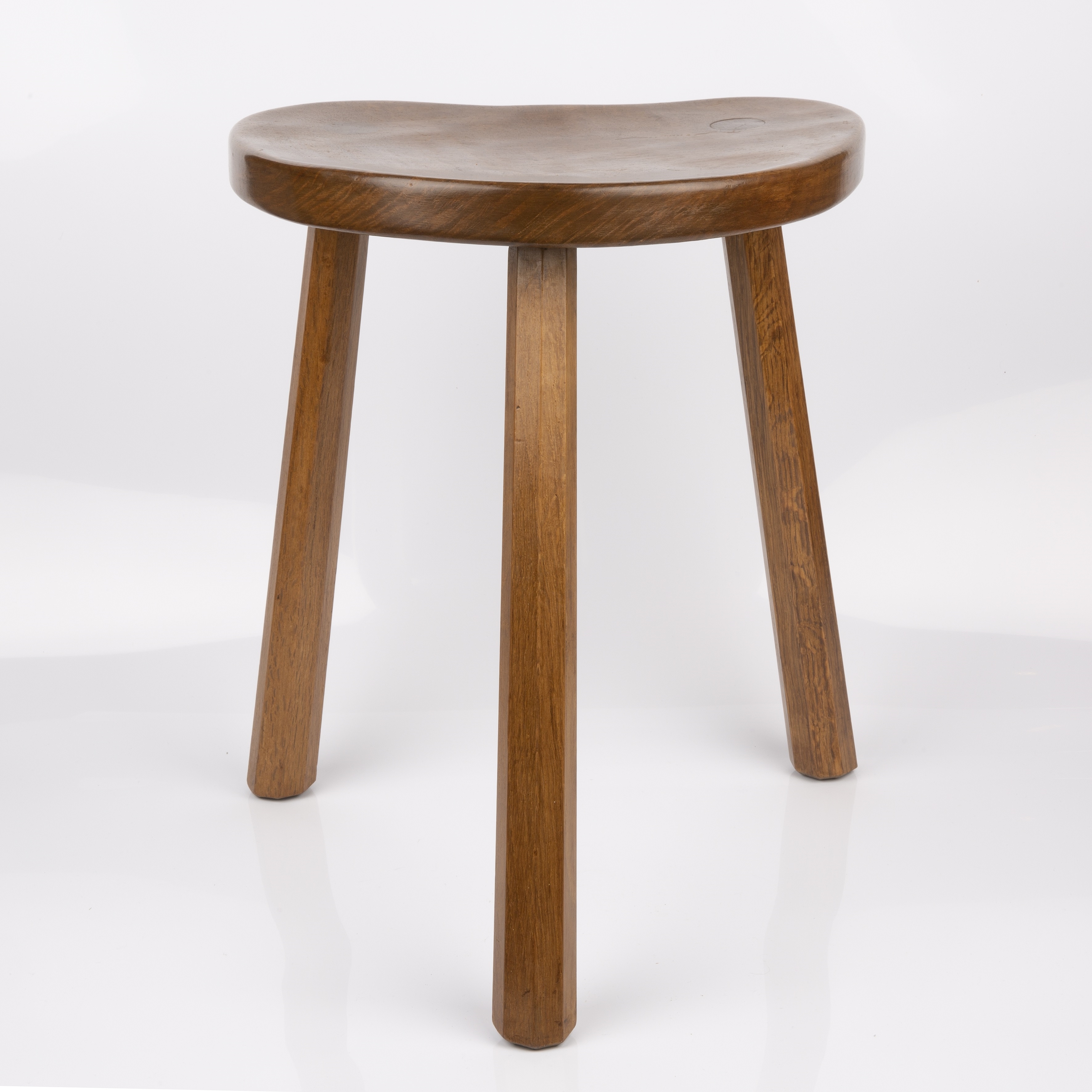 Robert Thompson | Mouseman cow stool (Circa 1970) | MutualArt