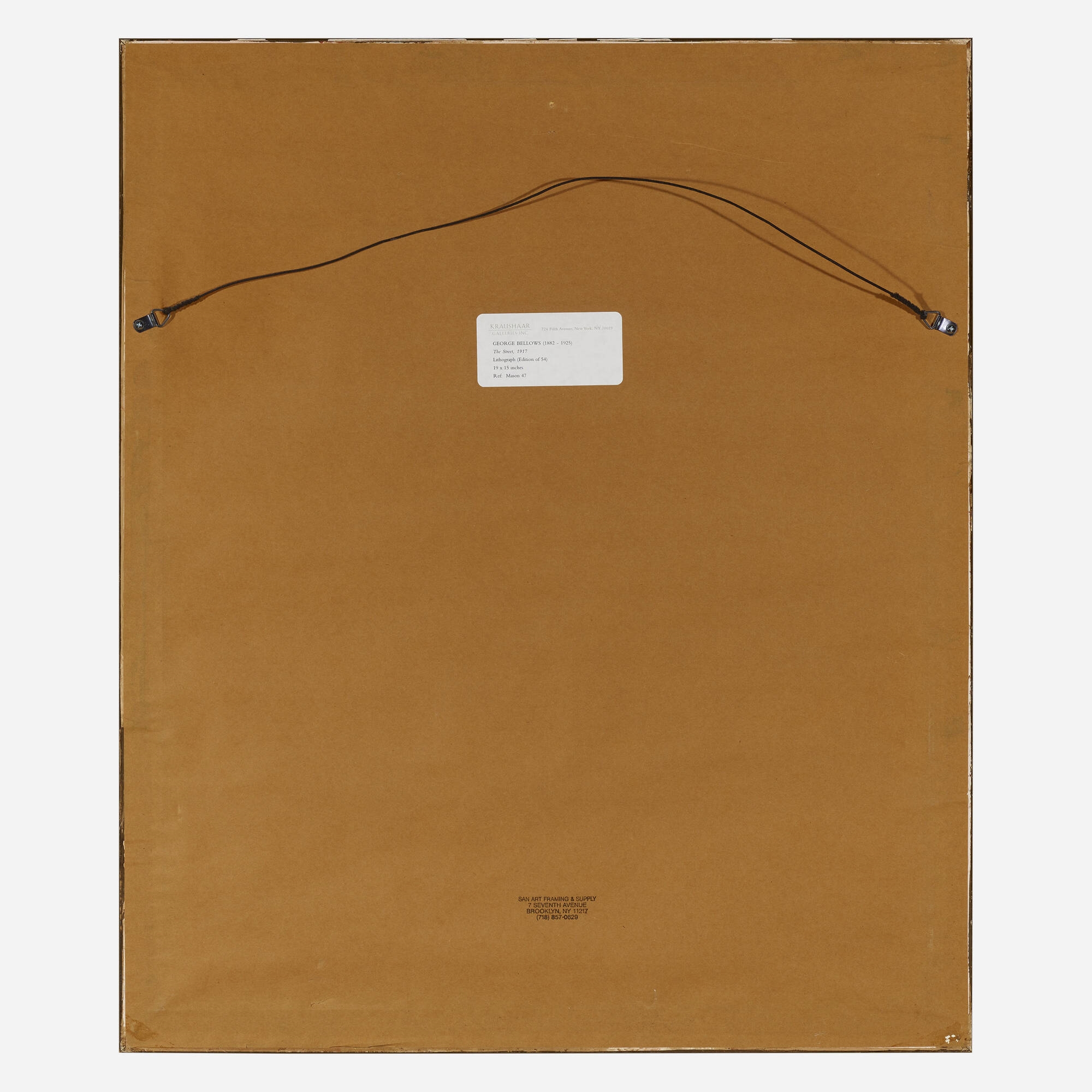 Artwork by George Bellows, The Street, Made of lithograph