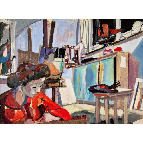 Atelierinterieur by Max Gubler