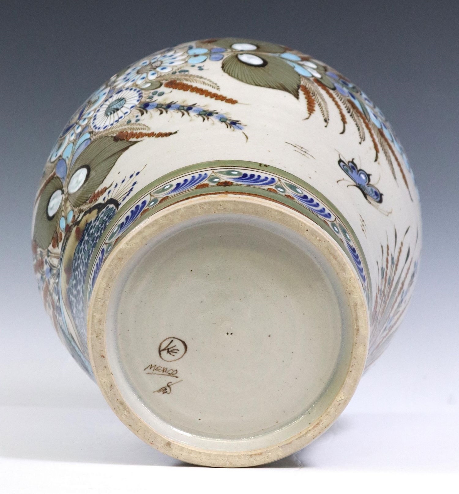 Ken Edwards | Mexican folk art pottery lidded vase | MutualArt