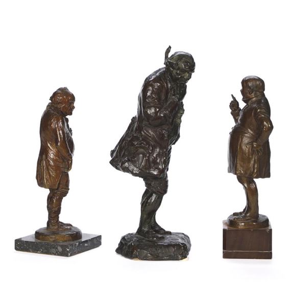 Axel Locher | A collection of three sculptures of Royal actor Olaf Rye ...