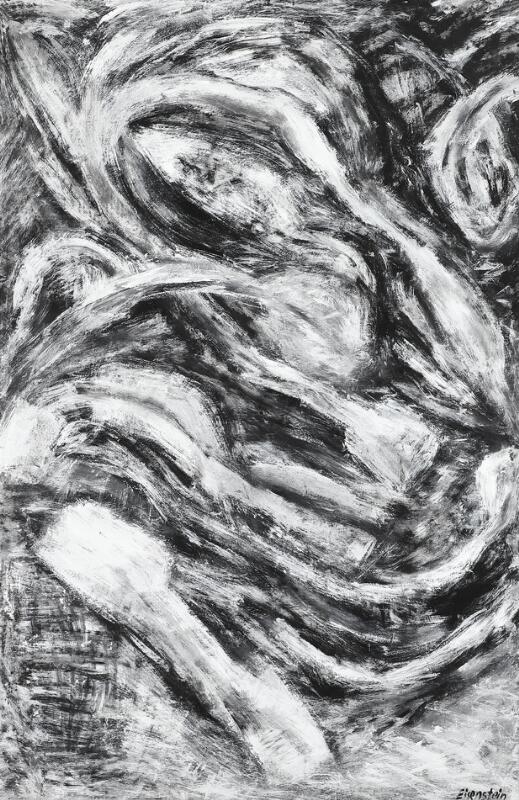 Artwork by Avi Eisenstein, Untitled, Made of Oil on paper laid down on canvas