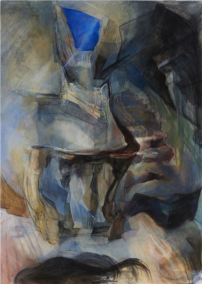 GIORGIAN STAIRCASE, DUBLIN by Manar Al Shouha, dated 2023