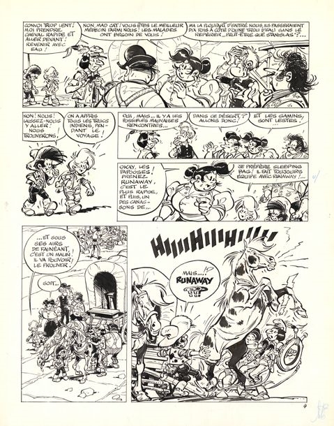 Derib | Encre de Chine sur papier pour la planche 4 de l'album (1979 ...