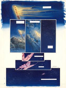 Encres de couleur sur papier pour la planche 25 de l'album - Jean-Baptiste ANDRÉAE