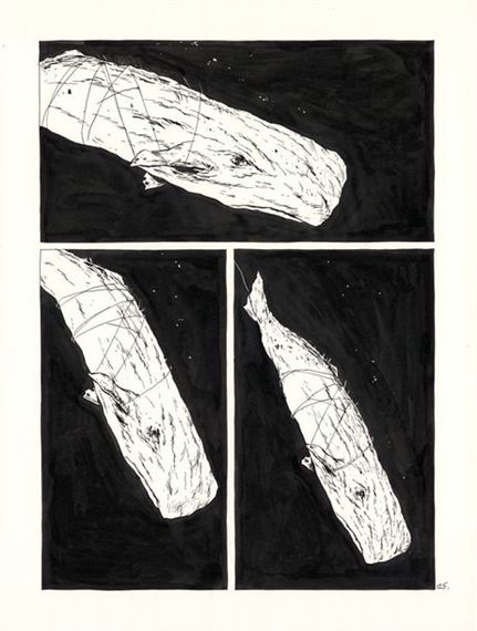 Encre de Chine sur papier pour la planche 125 de l'album by Christophe Chabouté, 2014