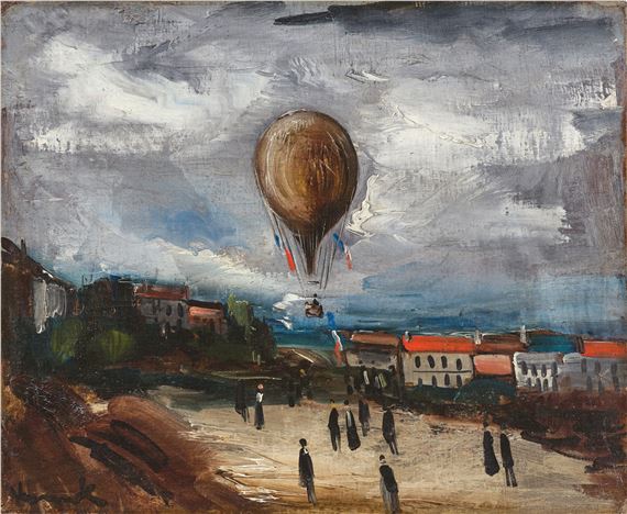 ”Ballon à Pontoise”. by Maurice de Vlaminck, 1923