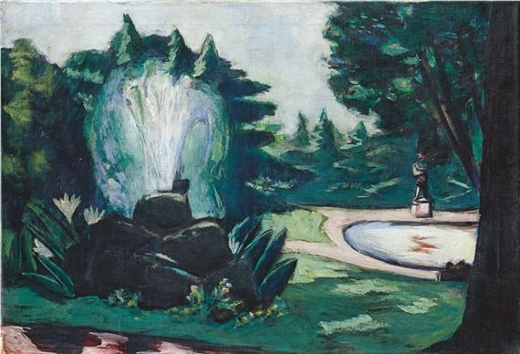 ”Springbrunnen in Baden-Baden”. by Max Beckmann, 1936