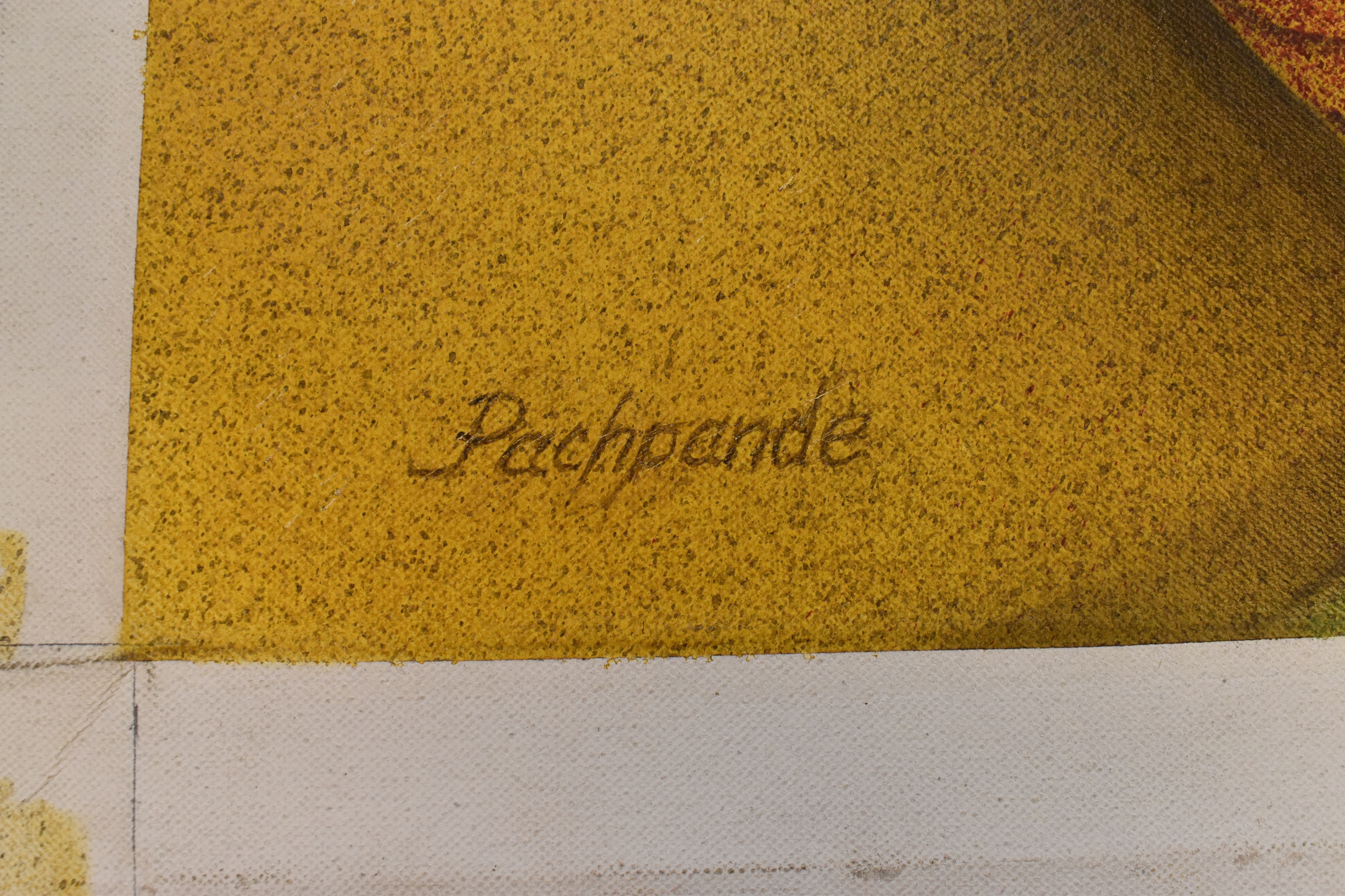 Artwork by Ramesh Pachpande, Radha Krishna, Made of acrylic on canvas