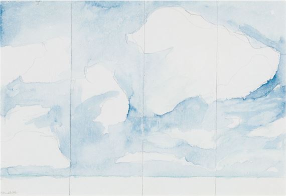 "Clouds" (Study for Screen and Panel) by Frances Kornbluth
