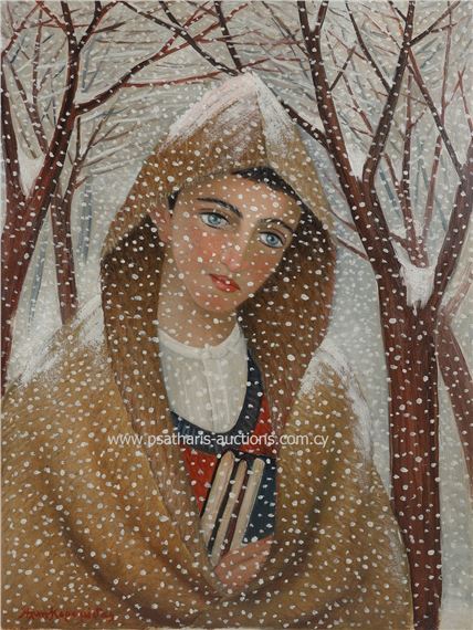 On the way to school in the winter by Alkis Keramidas