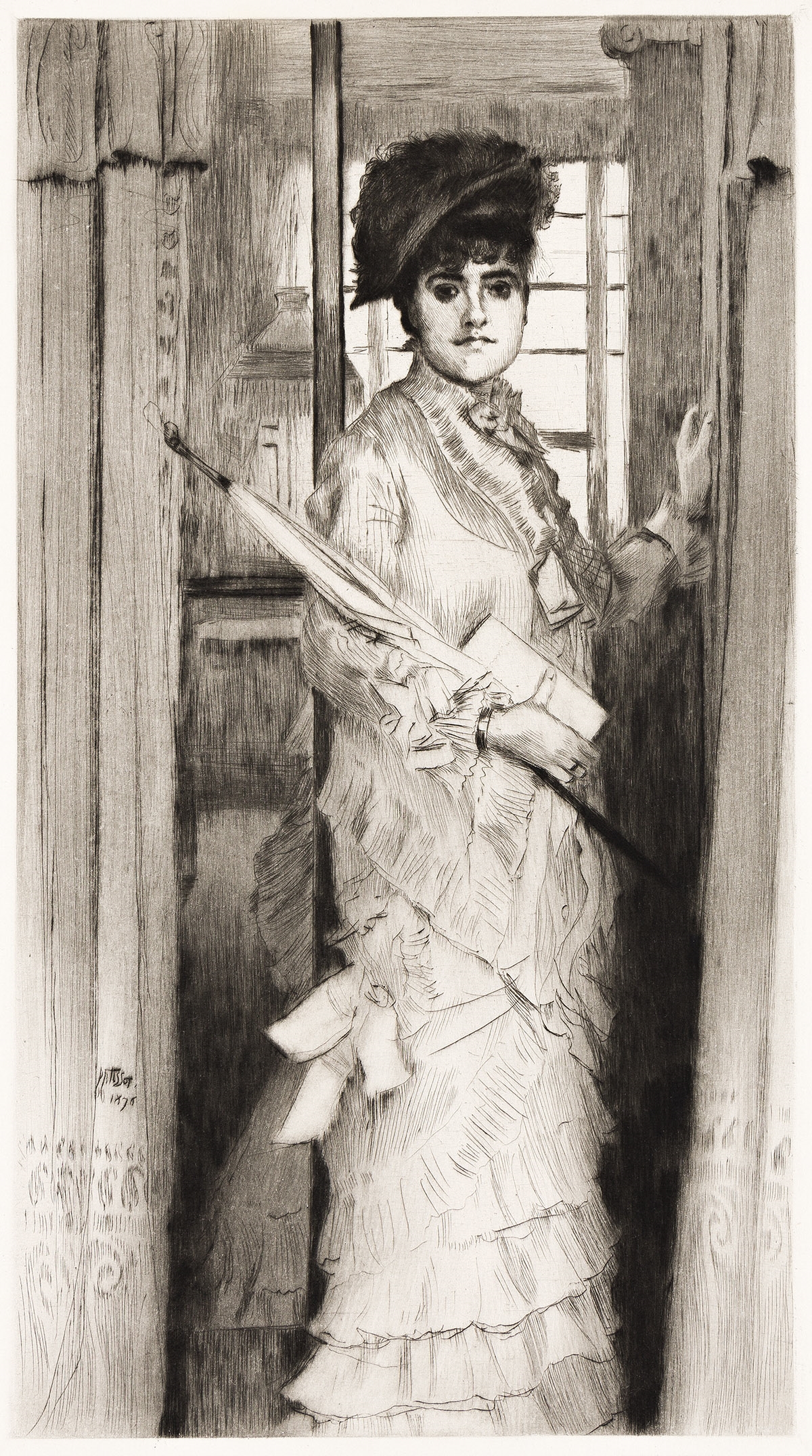 James Jacques Joseph Tissot | Portrait de Miss L . . . (Il Faut Qu'une ...
