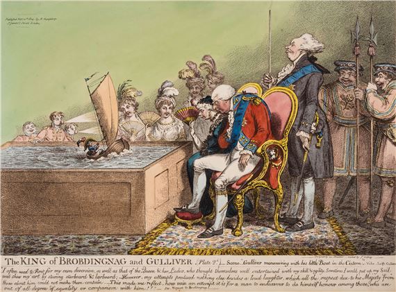 The King of Brobdingnag and Gulliver. (Plate 2d.) by James Gillray, 1804