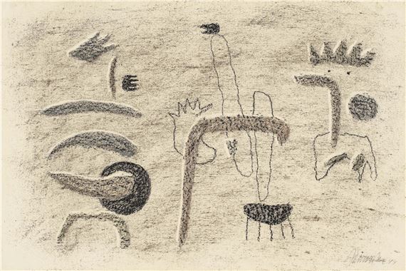 Etana. by Willi Baumeister, 1944