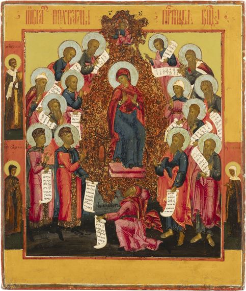 THE PRAISE OF THE MOTHER OF GOD (THE PROPHETS FORETOLD YOU) by Russian School, 19th Century