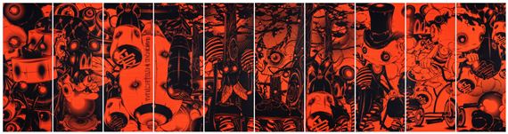 PHUNK | University ll in Duotone Red (2007) | MutualArt