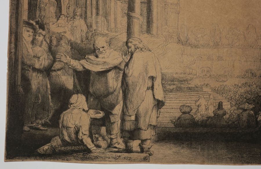 Rembrandt van Rijn | Peter and John at the Gate of the Temple (1659 ...