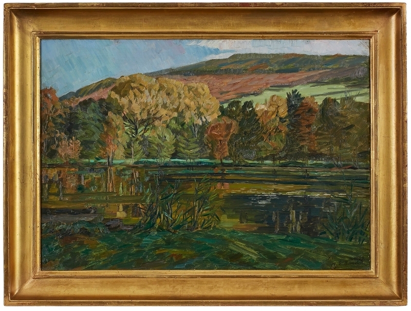 Eugenie Bandell | Landschaft bei Amorbach (1918) | MutualArt