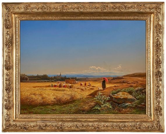 Erntelandschaft by Antonin Liehm, 1860