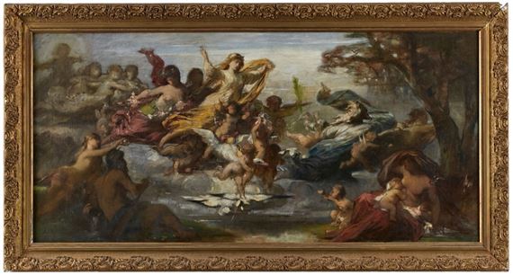 Der Einzug des Frühlings by Jakob Grünenwald, 1896