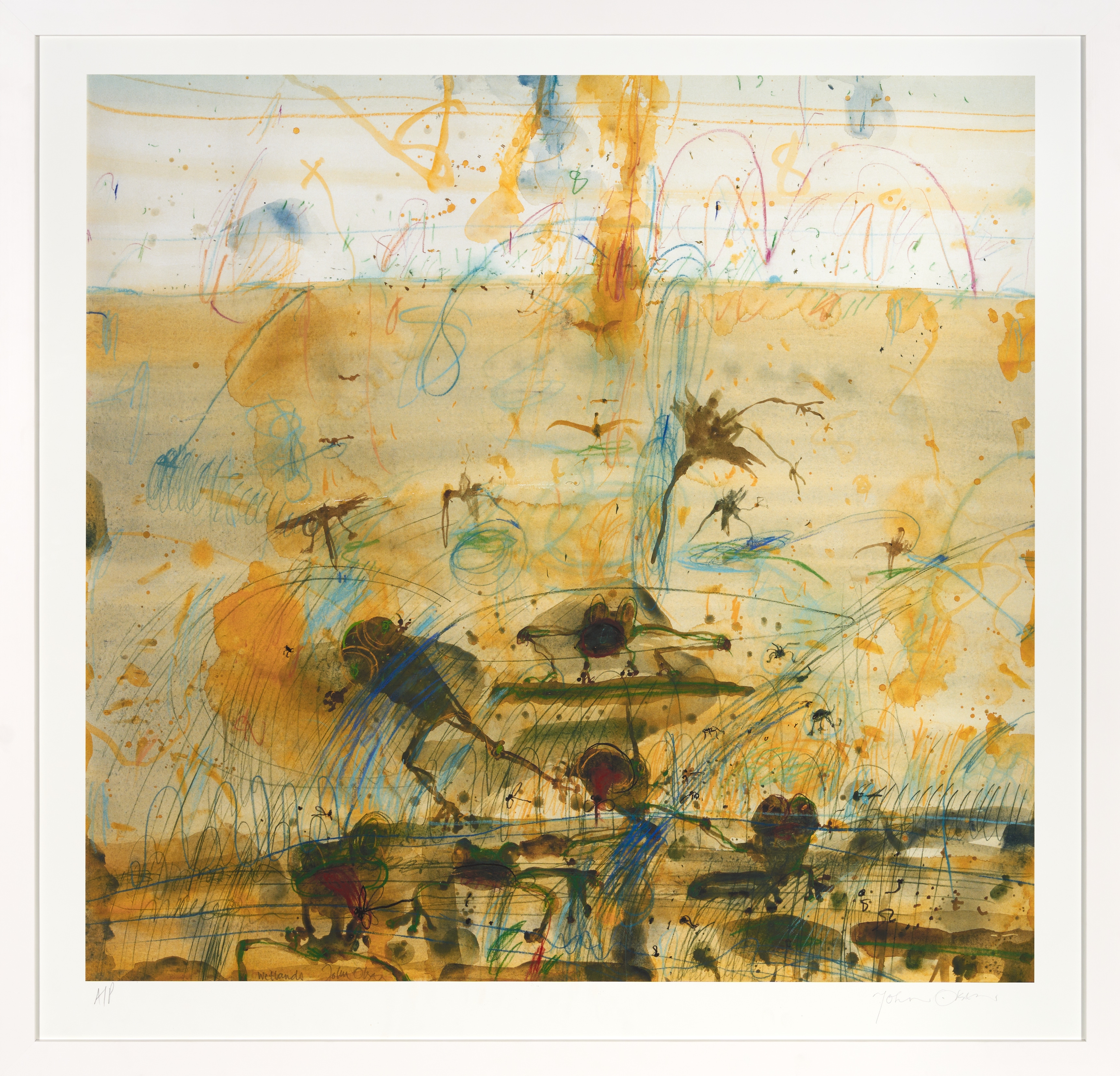 Artwork by John Olsen, Wetlands, Made of archival pigment print