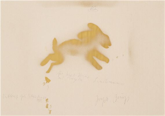 Entwurf für Steinhase by Joseph Beuys, 1982