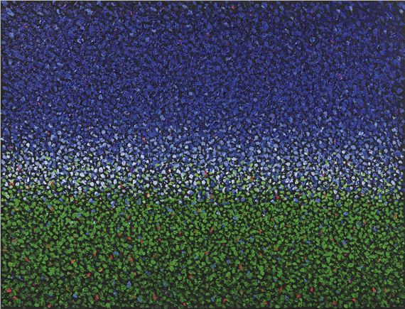 Landschaft Blau-Weiss-Grün by Kuno Gonschior, 2004