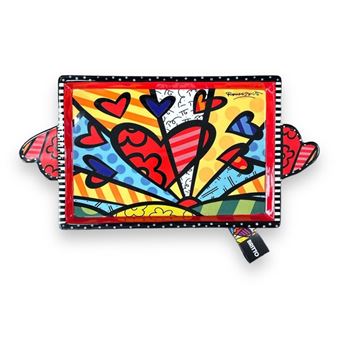 Portefeuille Pochette Romero Britto 'A New Day' Emoji - Multicolore, 19x10 Cm, Goebel