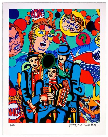 アート・デザイン・音楽 ERRO  Gudmundur Erro Gudmundur Gudmundsson | Erró - Silver Surfer (2020) | MutualArt