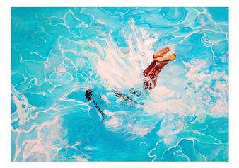 Maude Ovize - Le plongeon Limited edition of 30 proofs on Fedrigoni Tintoretto neve 240gr art paper. Signed and numbered by hand by the artist. Certificate of authenticity. Very good condition. Dimensions 49 x 70 cm. Édition limitée de 30 epreuves sur papier d'art Fedrigoni Tintoretto neve 240gr. Signée et numérotée à la main par l'artiste. Certificat d'authenticité. Très bon état. Dimensions 49 x 70 cm. - Maude Ovize