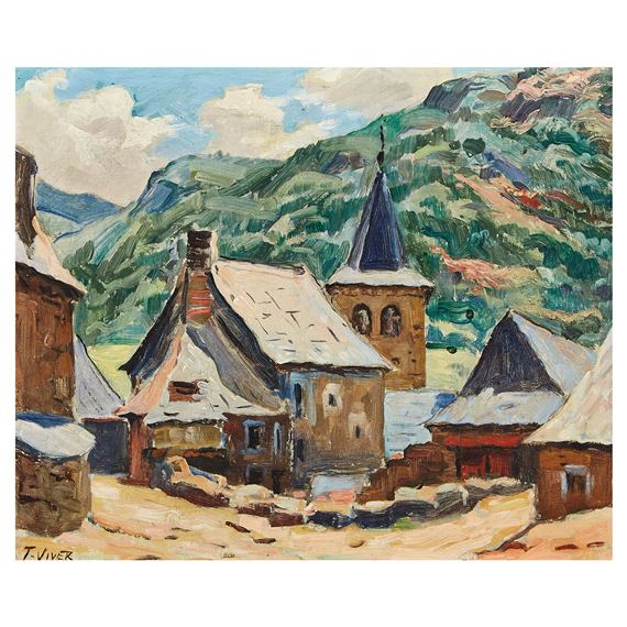 Paisaje de la Vall d’Aràn by Tomàs Viver  Aymerich